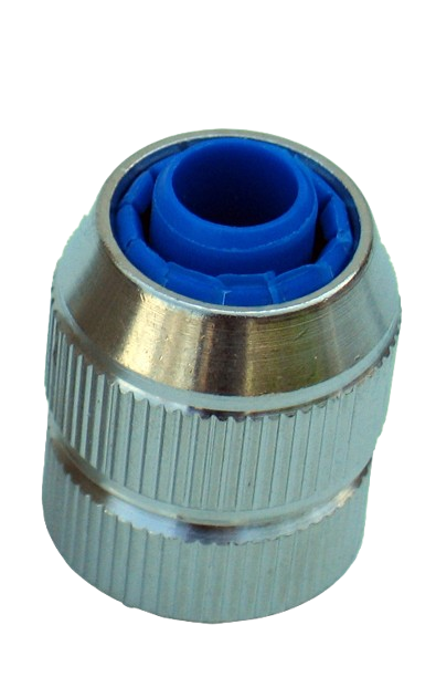 Raccord a coiffe bleu a visser 3/4 F